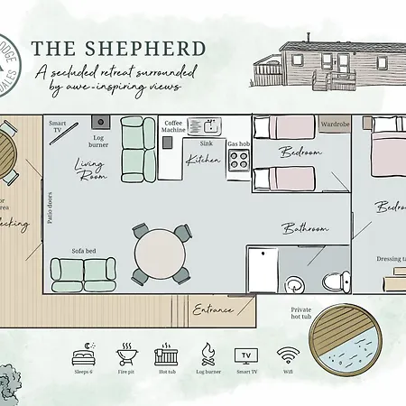Timber With Hot Tubs Chalet Skipton